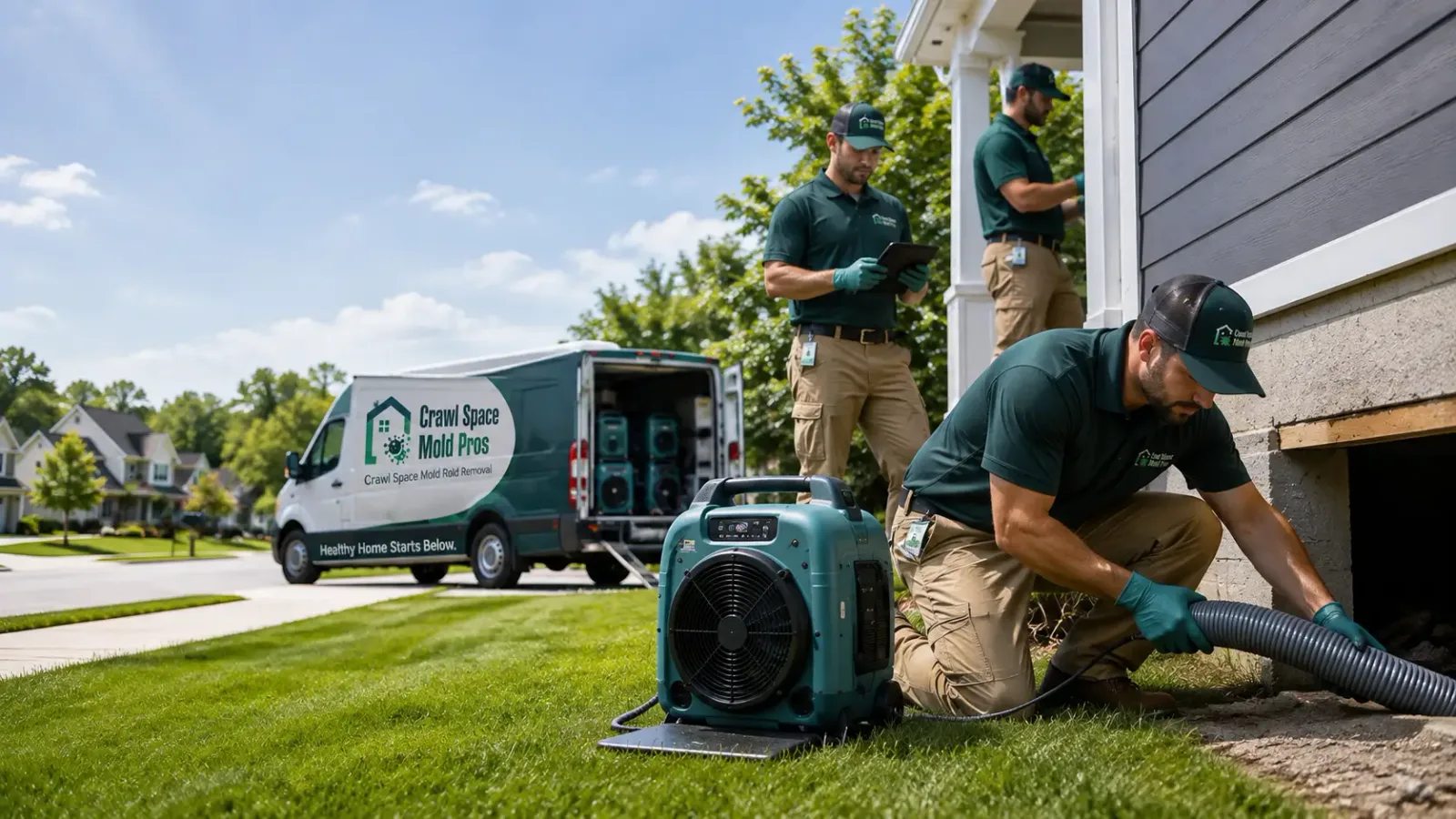 Crawl Space Mold Removal in Rexford, KS
